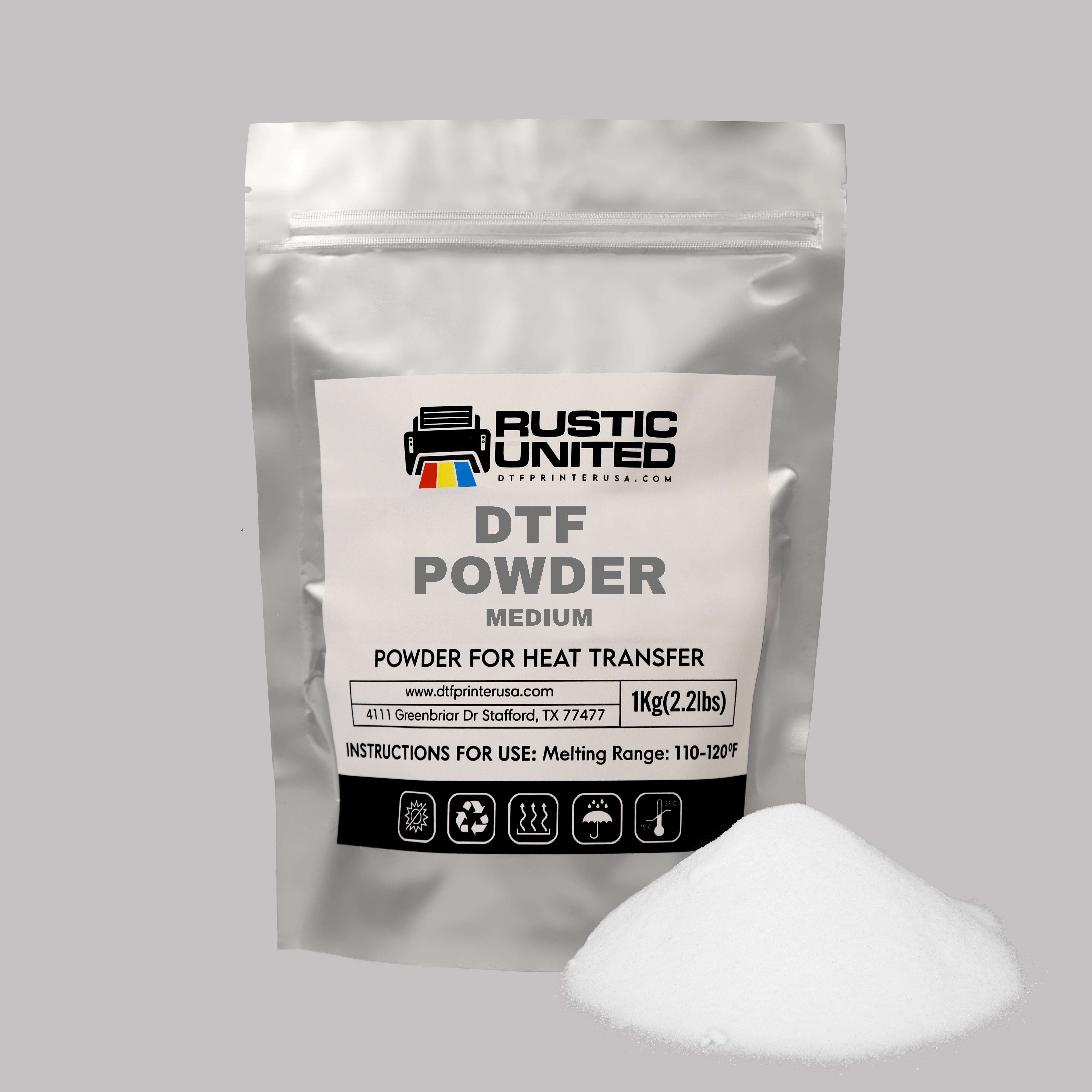 DTF Powder 500g/17.6oz，Dtf Transfer Powder for DTF Transfer Film