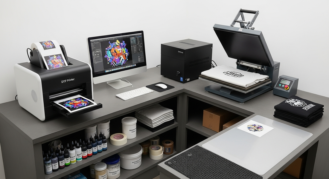 Setting Up a DTF Print Shop in 200 Square Feet: The Smallest Viable Production Layout