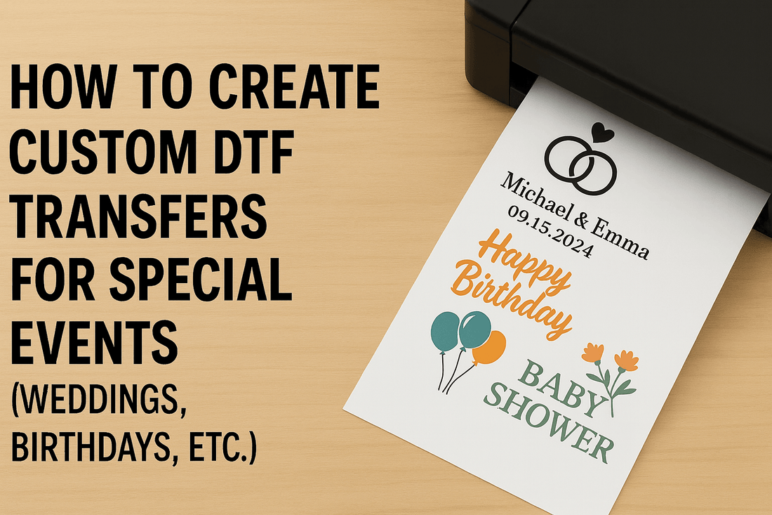 How to Create Custom DTF Transfers for Special Events: Weddings, Birthdays and more