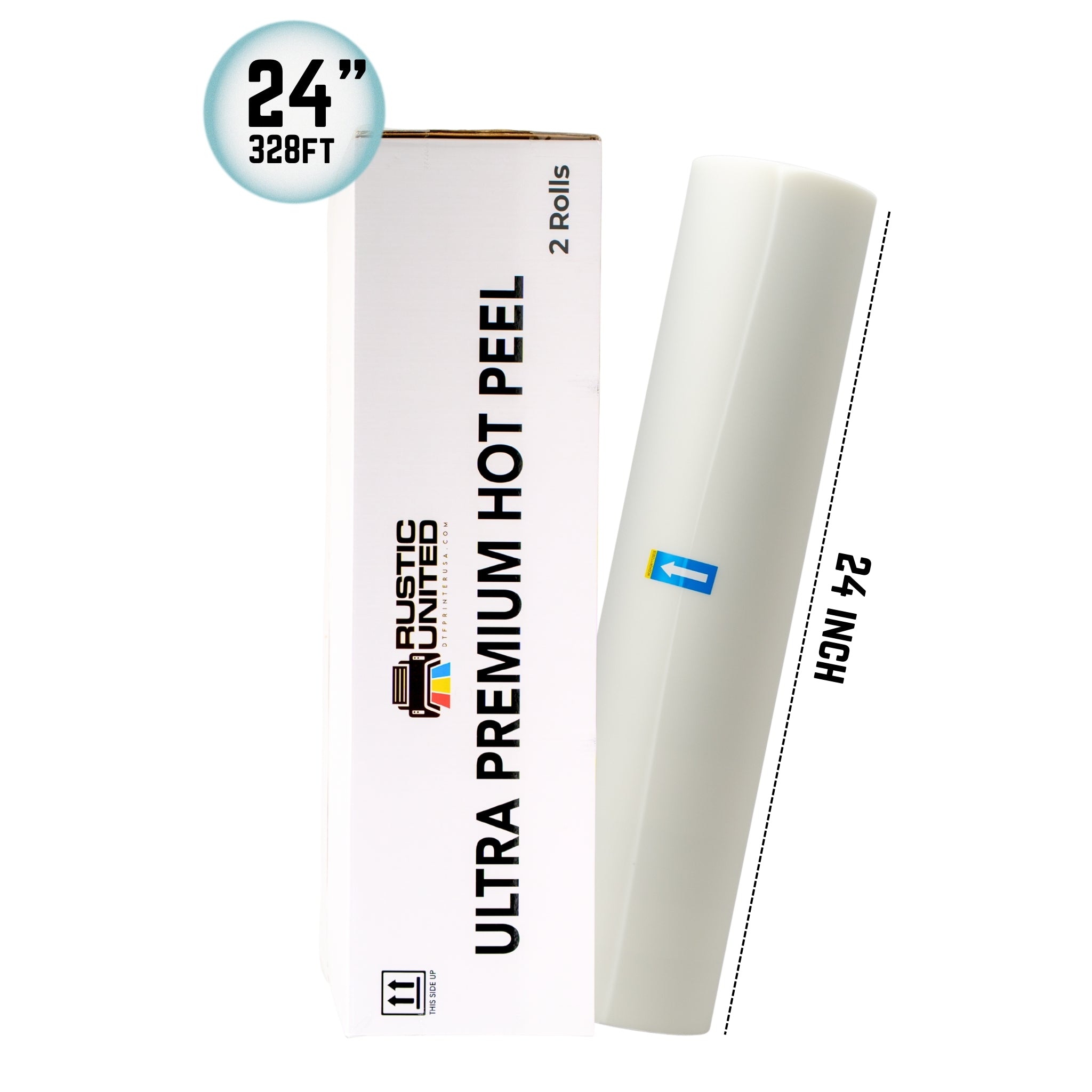 Ultra Premium Double Matte Hot Peel (300 Feet) blank apparel for custom DTF printing (view 2)