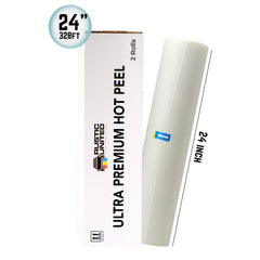 Ultra Premium Double Matte Hot Peel (300 Feet) blank apparel for custom DTF printing (view 2)