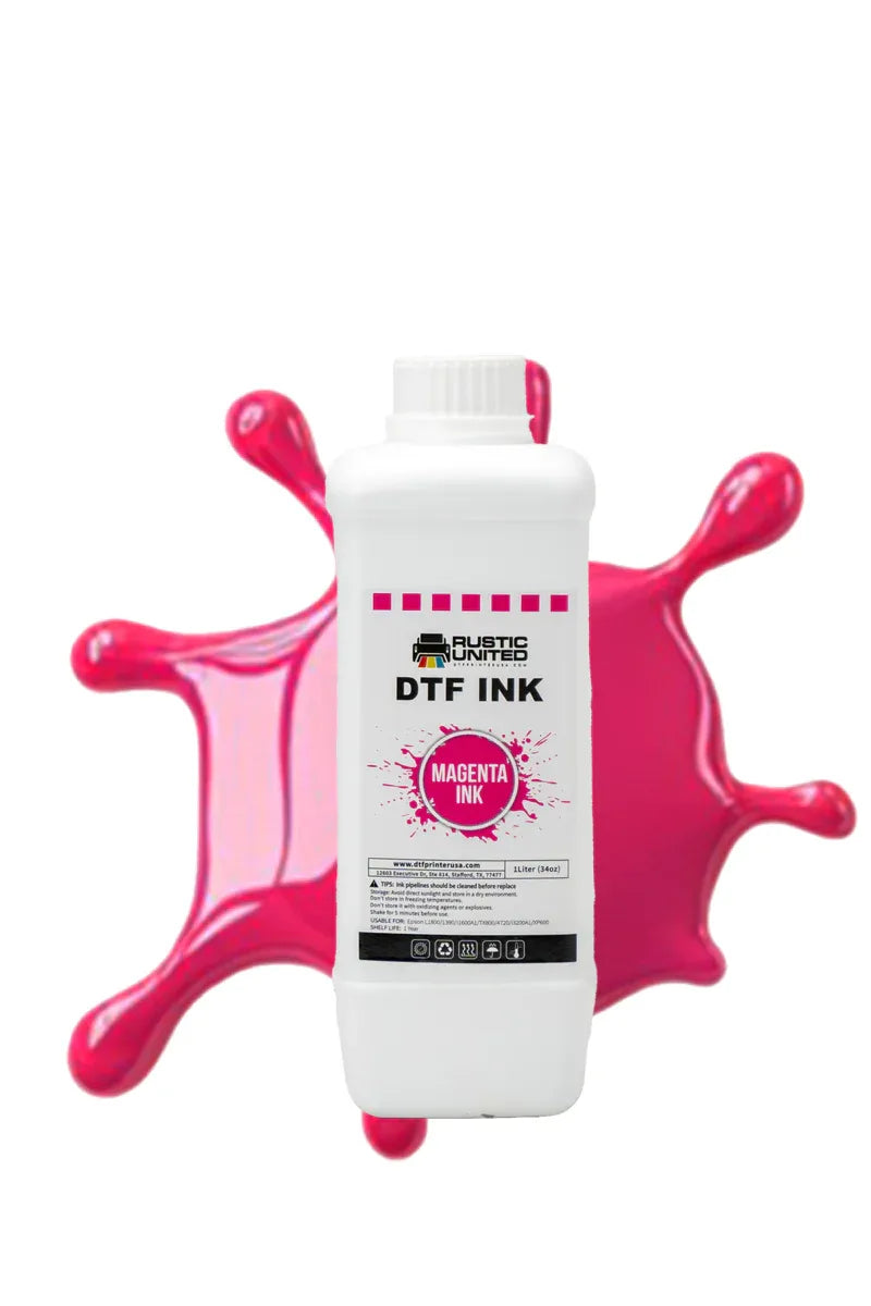 DTF Printer USA Magenta Ink - 1 Liter | High-Quality, Opaque, Long ...